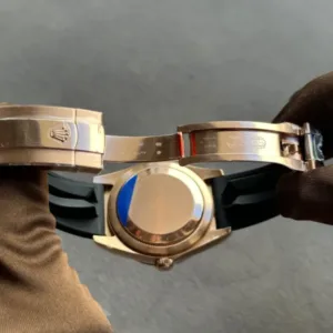 Rolex Sky-Dweller Rose Gold White Dial Oysterflex - Luxury Master Copy Dubai